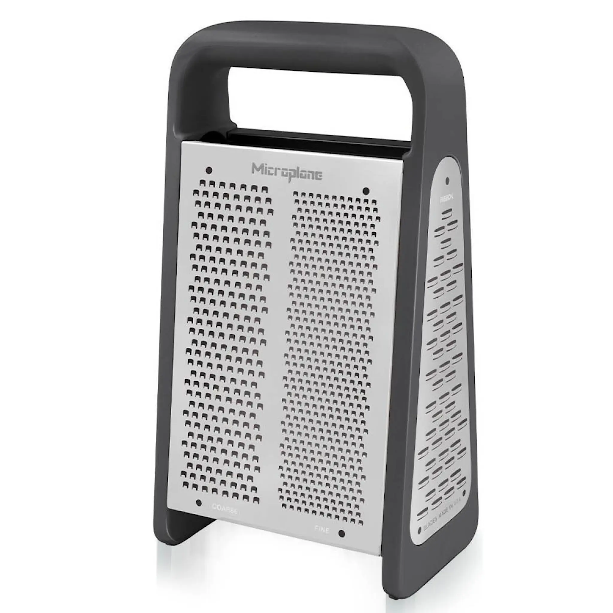 Microplane Professional rivjern Box Grater PureCut 5-i-1 mørk grå