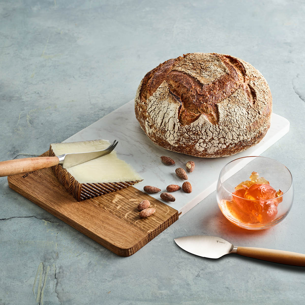 Modern House Celeste serveringsbricka 35x22 cm ek/vit