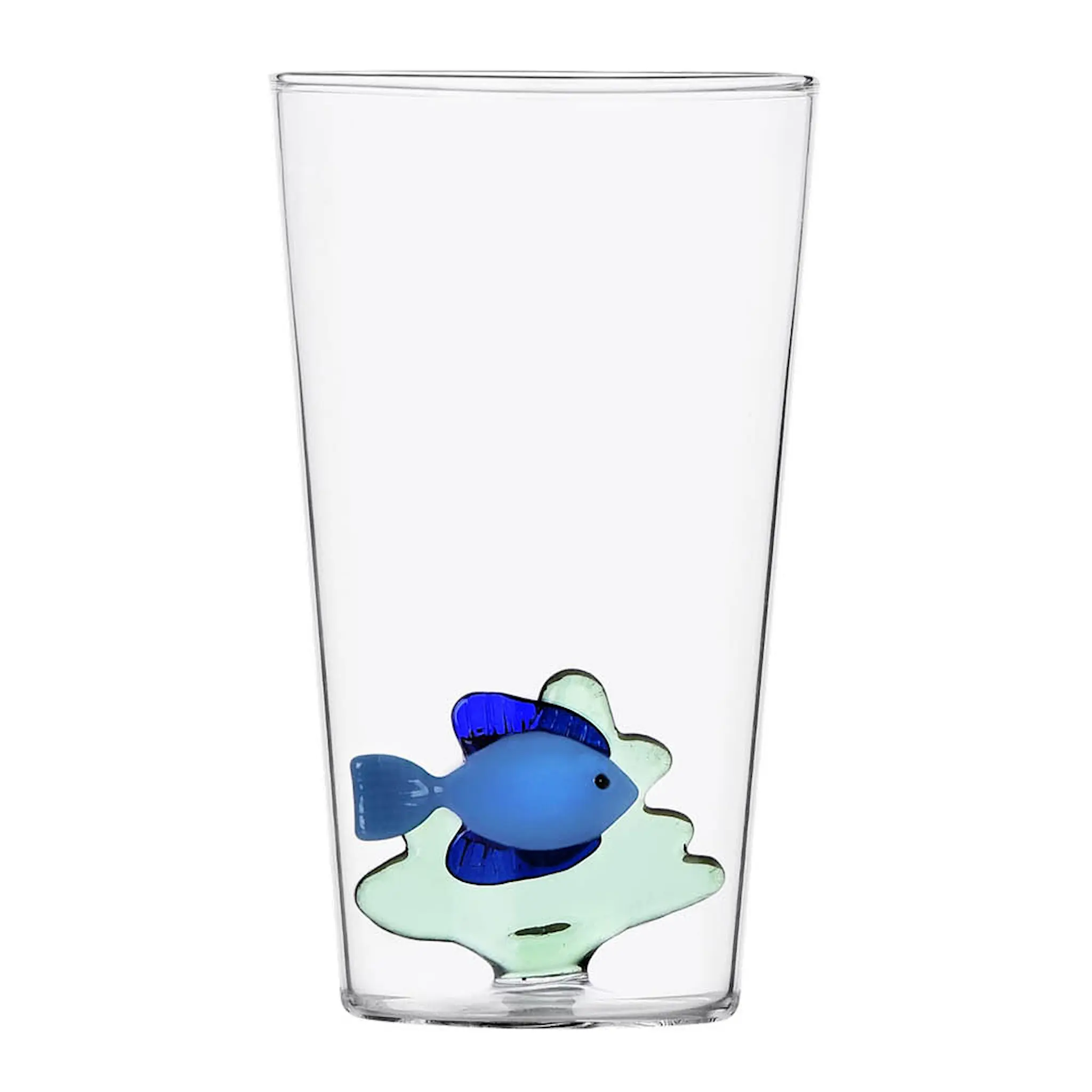 Ichendorf Milano Marine Garden longdrinkglas 45 cl blå fisk och grönt sjögräs