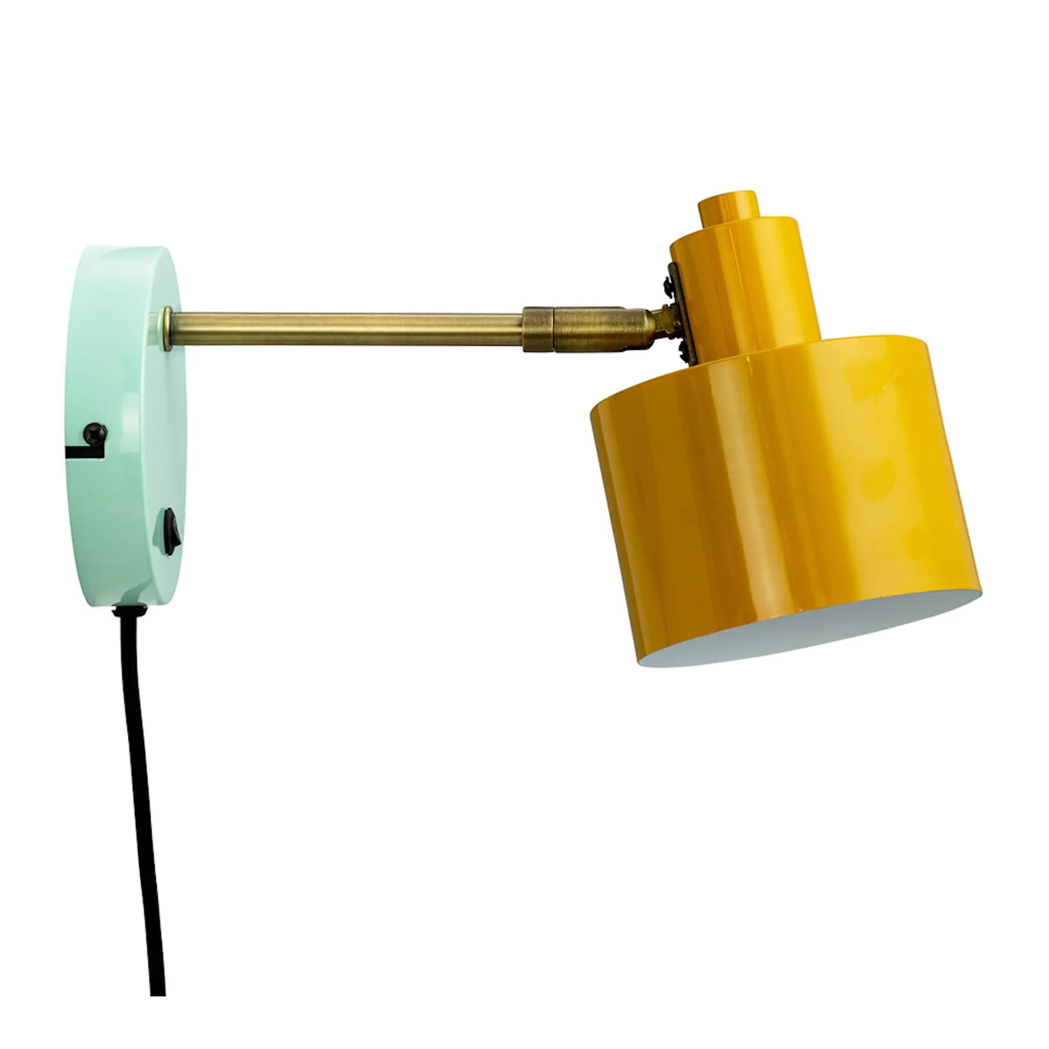 Dyberg Larsen Ocean vägglampa 11,5 cm beige/mässing