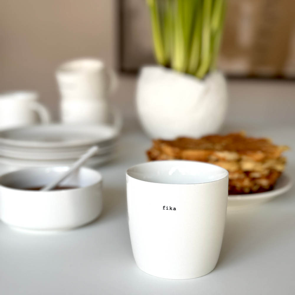 Sögne Home Sögne krus 30 cl Fika hvit