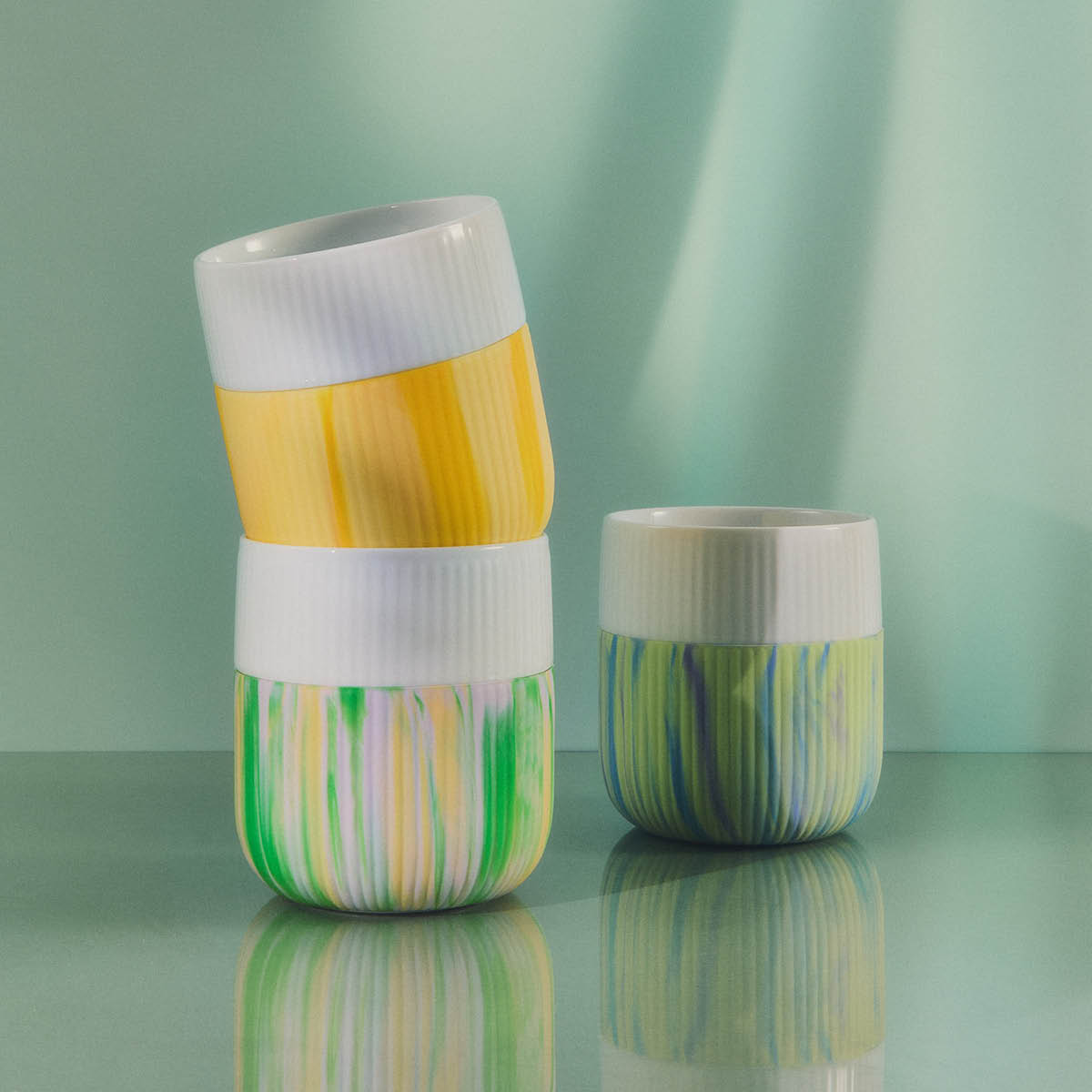 Royal Copenhagen Fluted Contrast Marble mugg 35 cl Norrsken