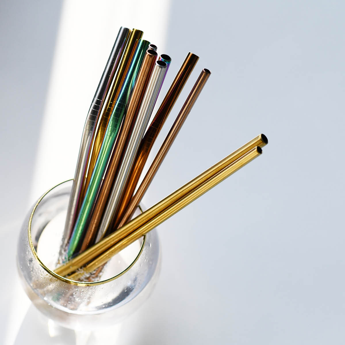 Modern House Sugrör I Stål Böjd xl Rainbow