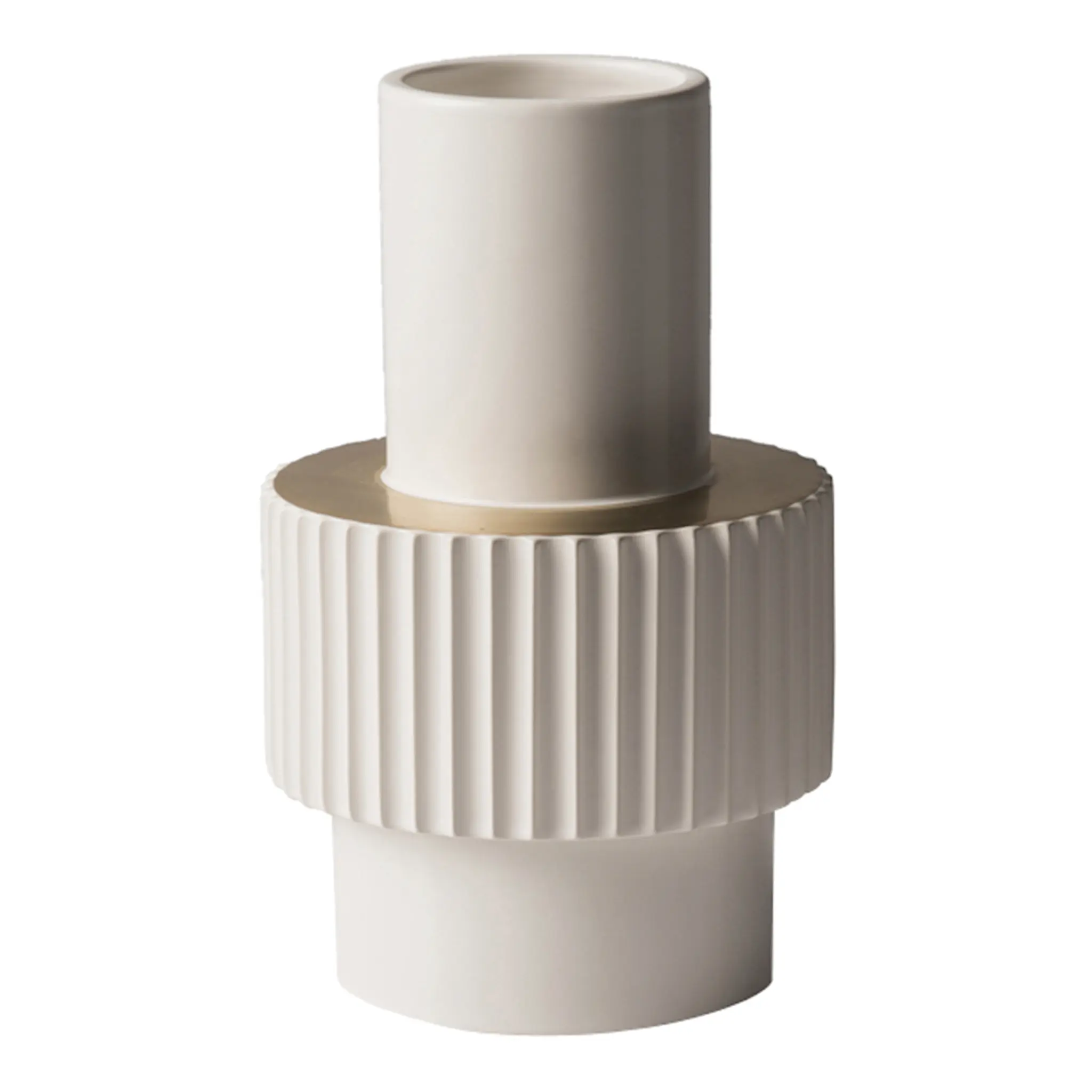 Pols Potten Gear Vas 25,5 cm Vit