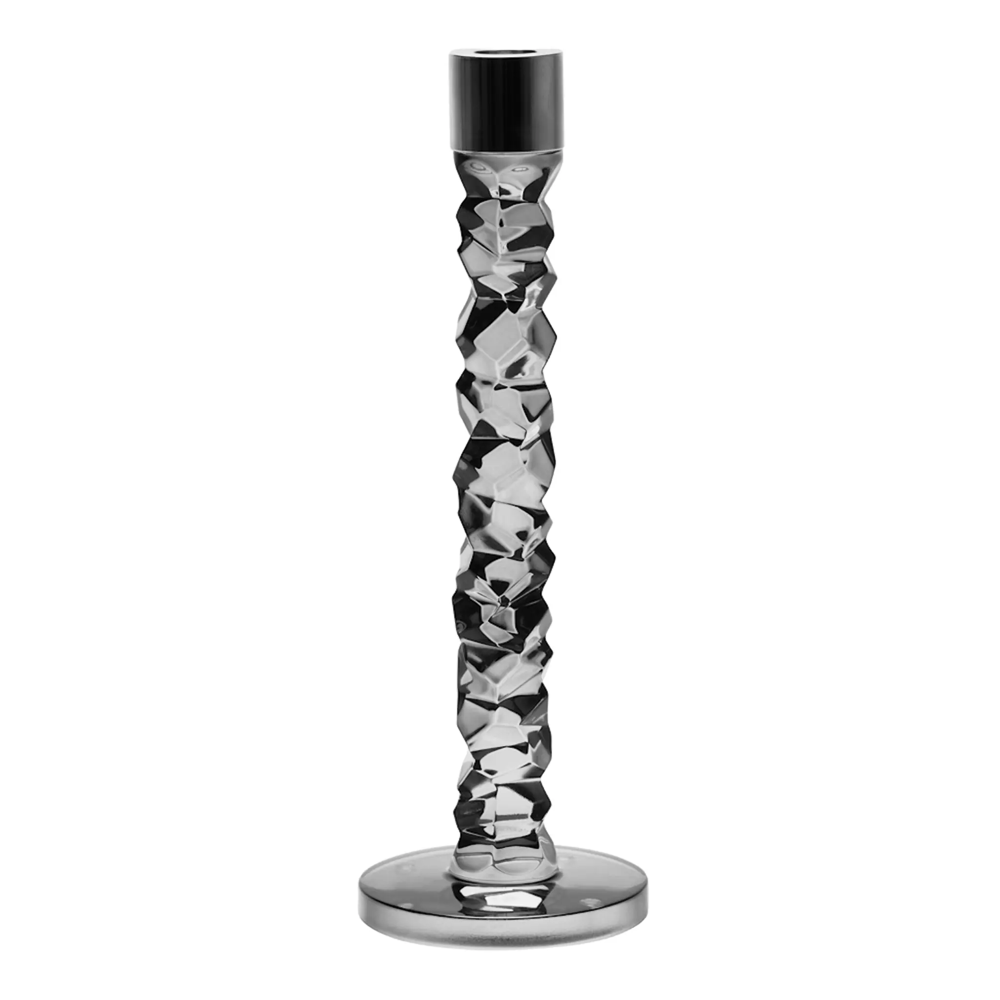 Orrefors Carat Ljusstake H 29,7 cm Antracit