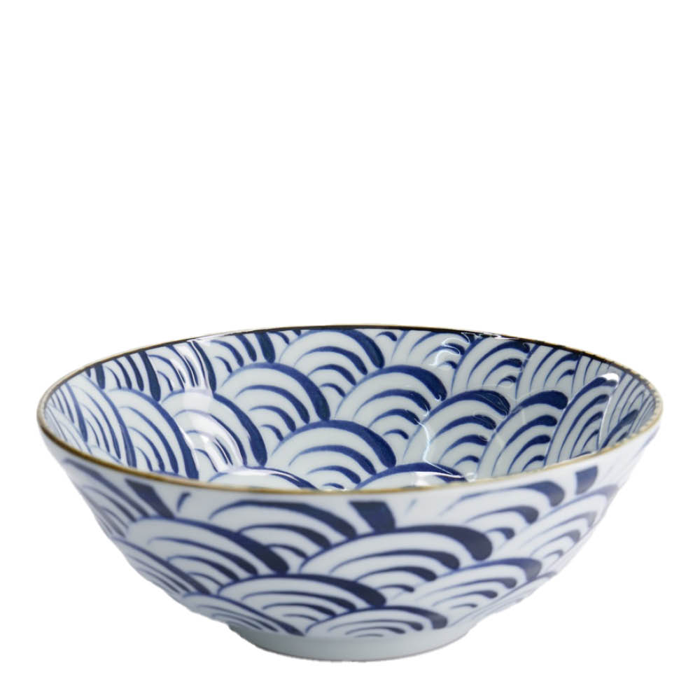 Tokyo Design Studio - Natsu Nami Kulho 21x7,8 cm 1 L Sininen/Valkoinen
