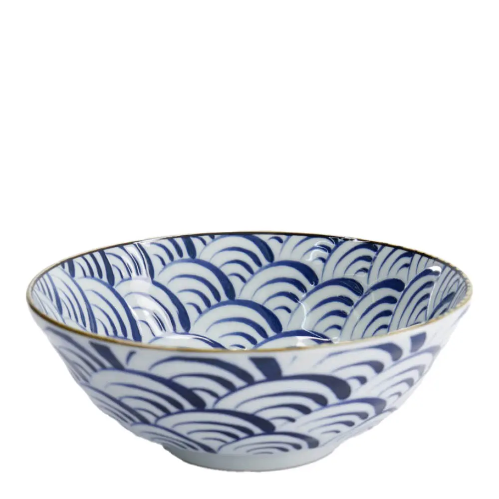 Natsu Nami Kulho 21x7,8 cm 1 L Sininen/Valkoinen