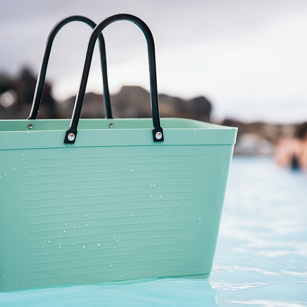 Hinza Green Plastic veske stor 15L olivengrønn