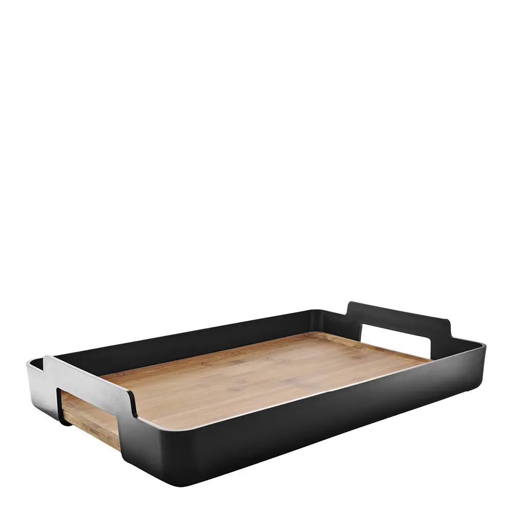Nordic Kitchen Tarjotin 35x50 cm Musta/Puu