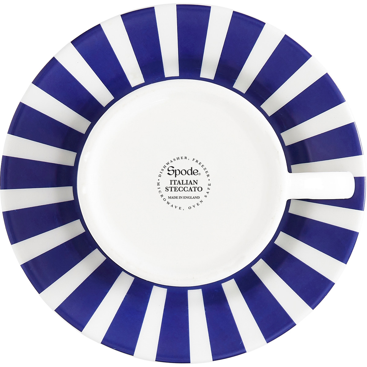 Spode Steccato kopp & fat 29 cl koboltblå