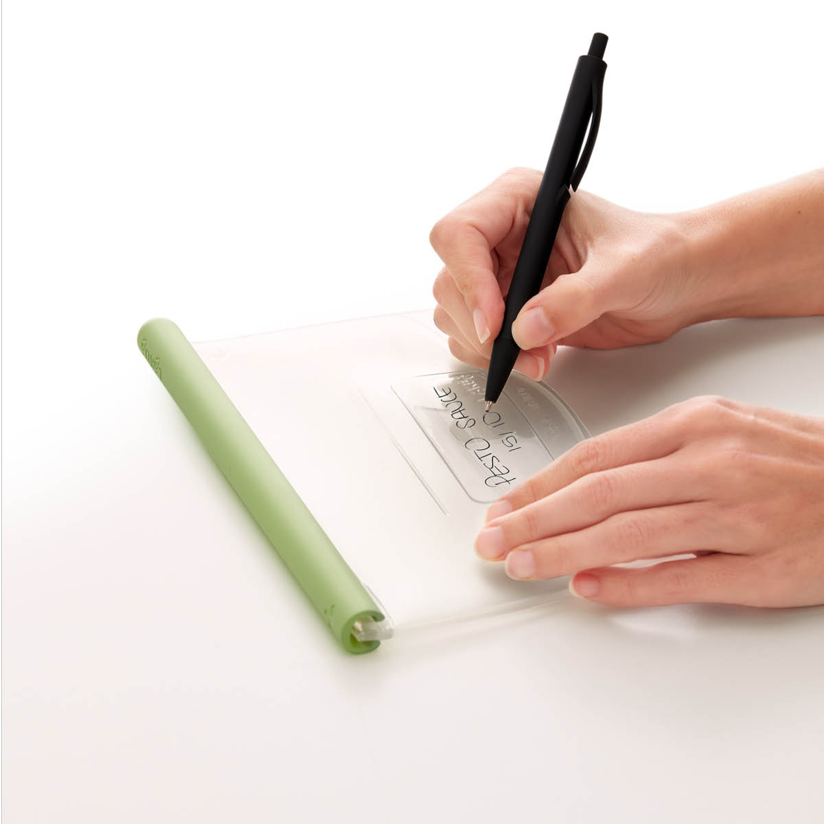 Lékué Återanvändbar silikonpåse 1 L grön