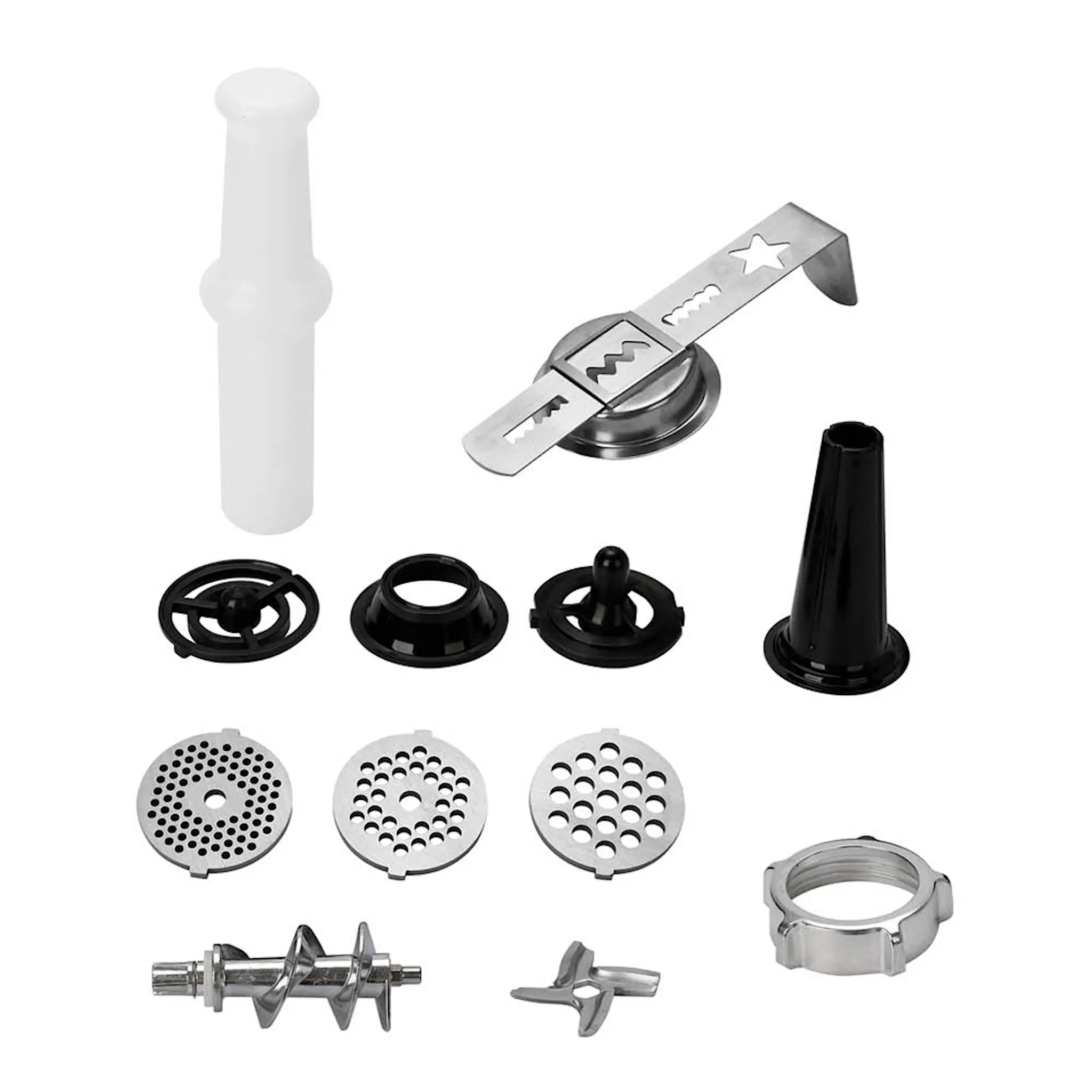 EMERIO Köttkvarn med tillbehör svart