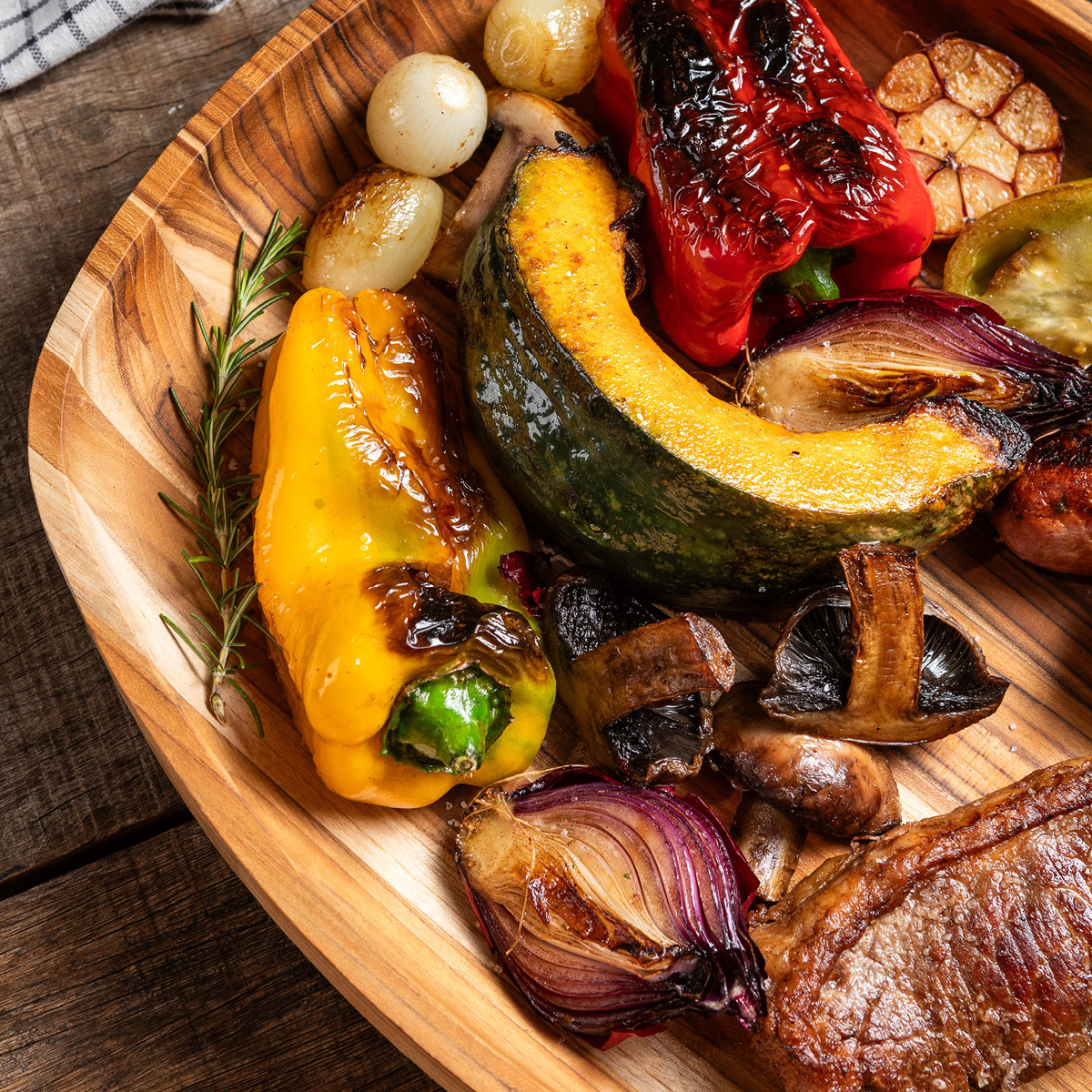 Tramontina Wooden board bolle 37x30 cm teak