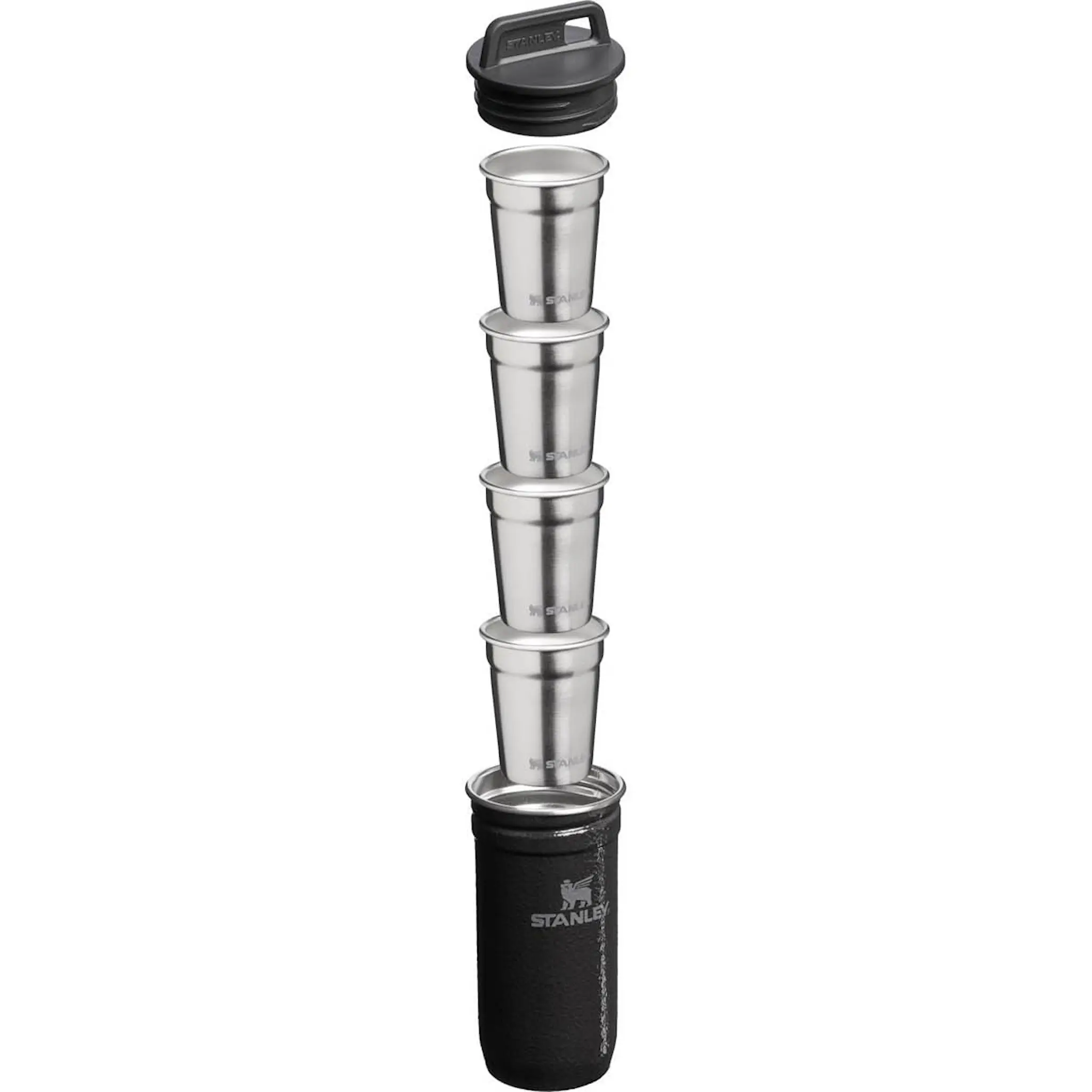 Stanley Adventure shotglass 6 cl 4 stk svart
