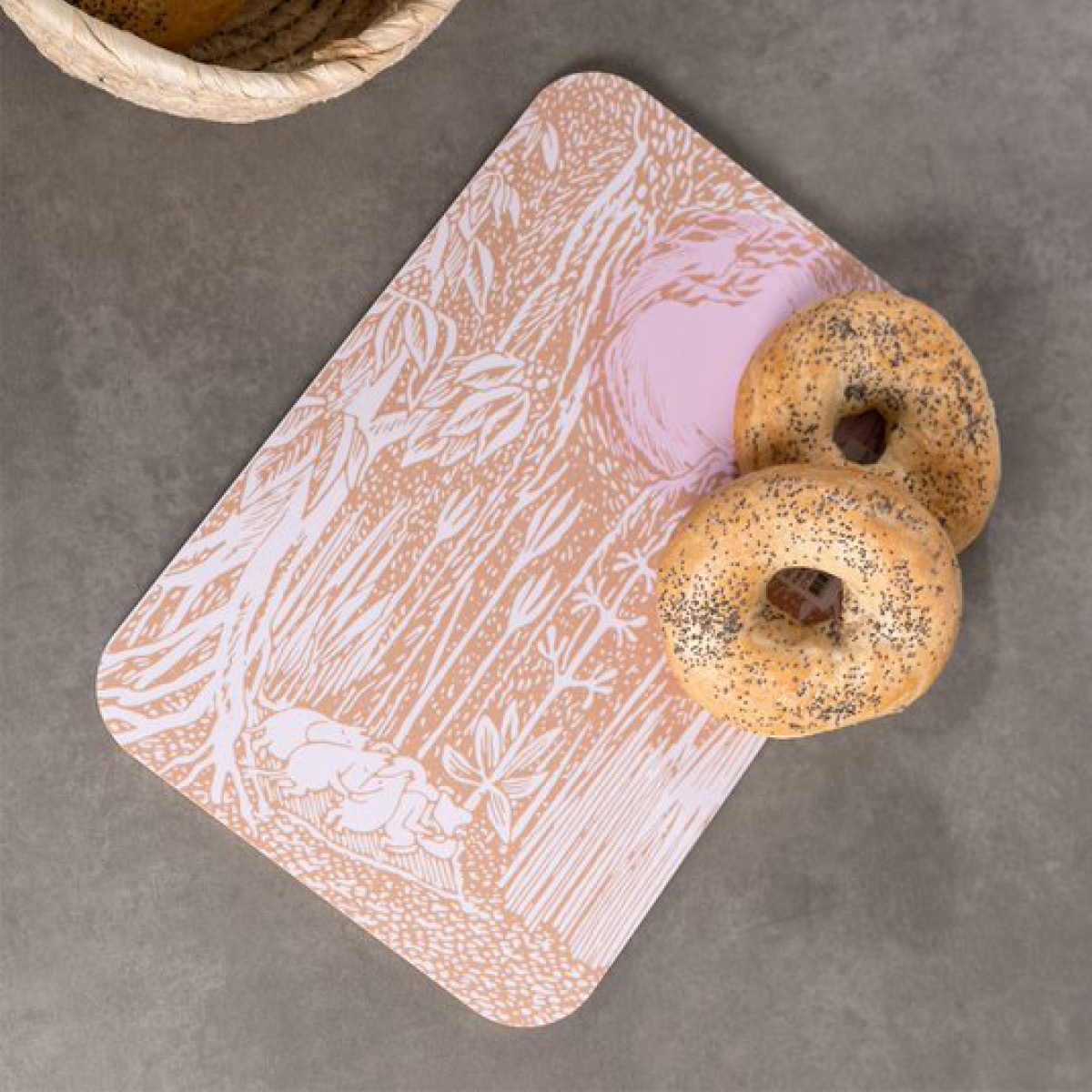 Muurla Mummi skjærefjøl/servertingsbrett 21x31 cm sommernatt