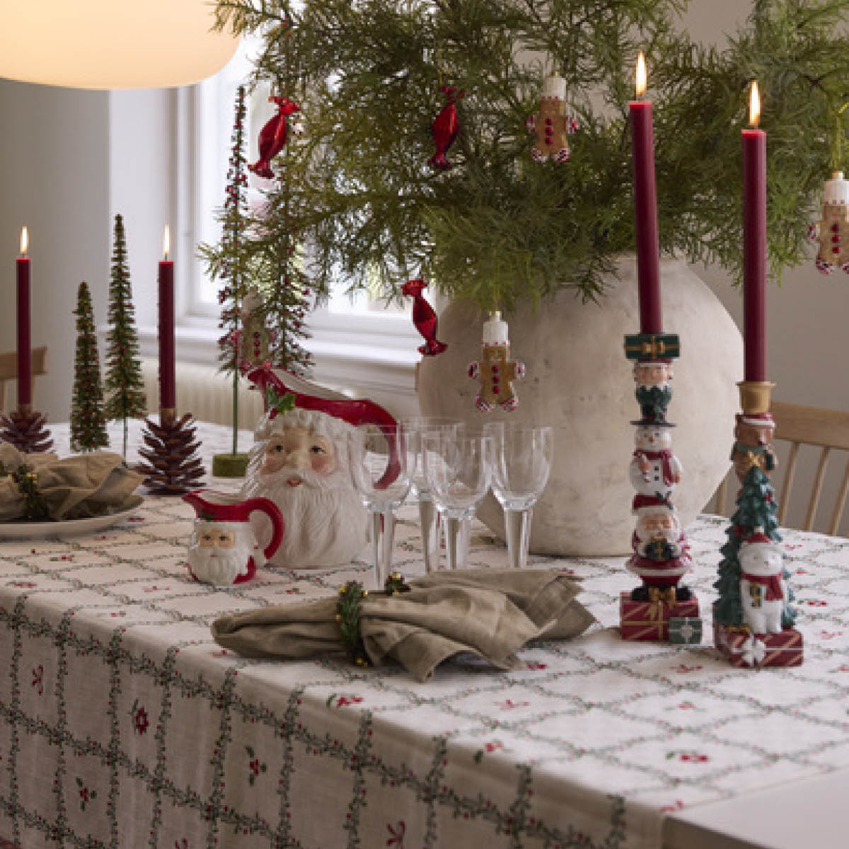 Holmen Luna duk 140x220 cm vit