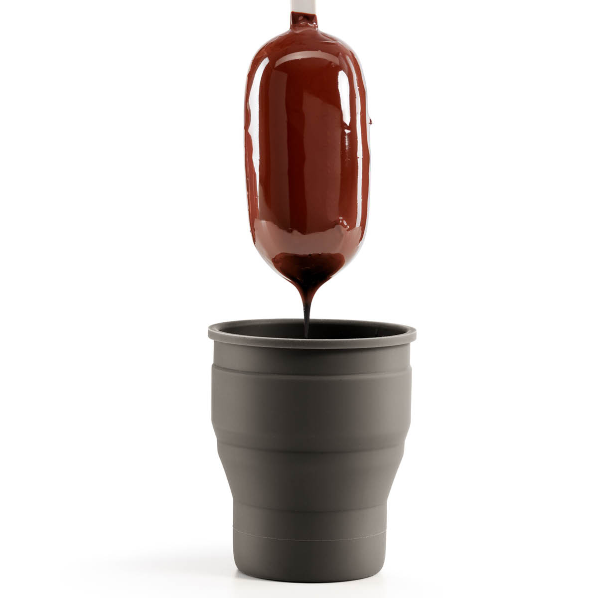 Lékué Klassisk glassform 4-pack brun