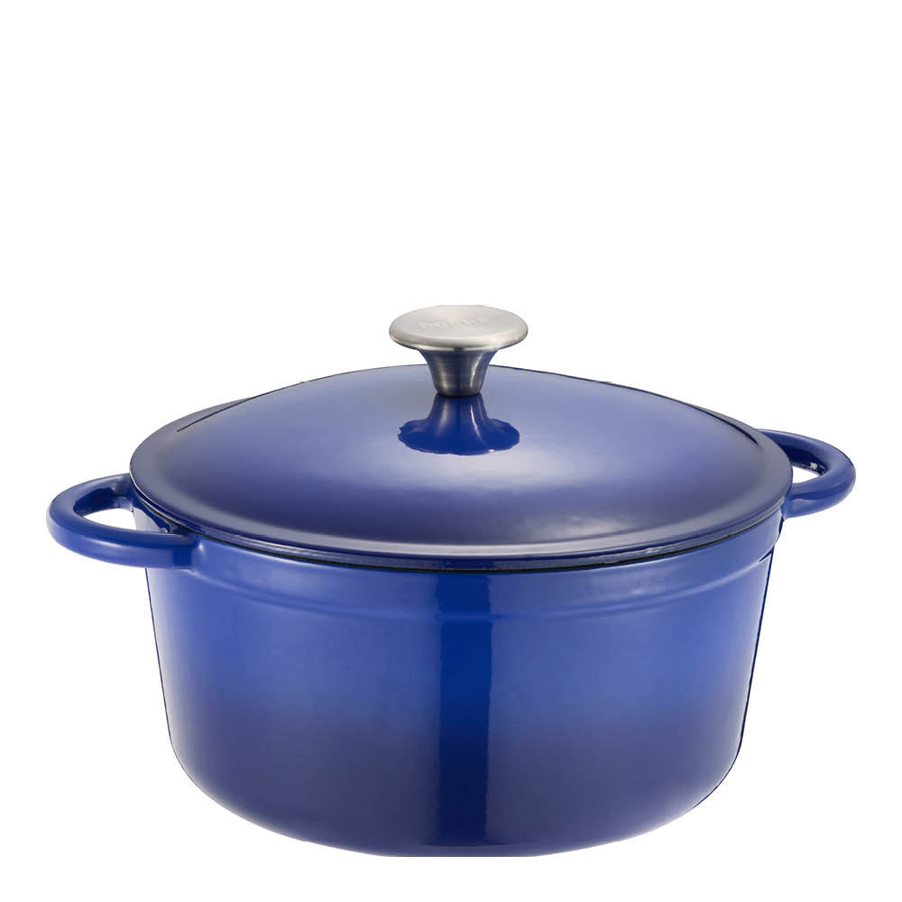 Dorre - Gretl valurautapata pyöreä 24 cm 4L sininen