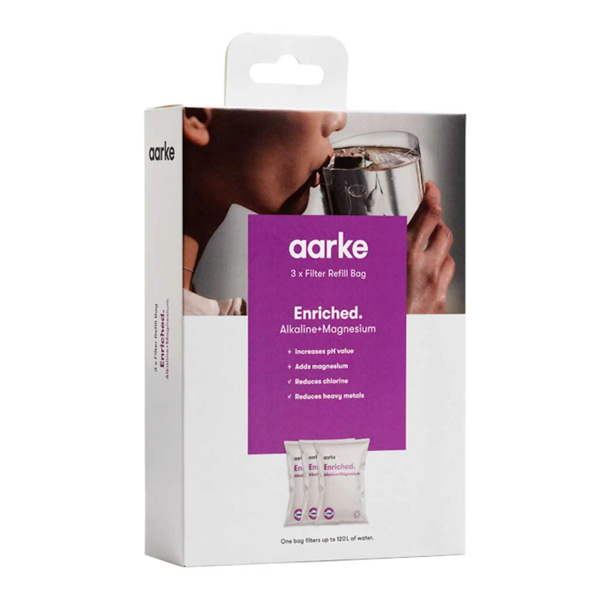 Aarke Aarke Vattenfilter Påfyll Enriched 3-pack