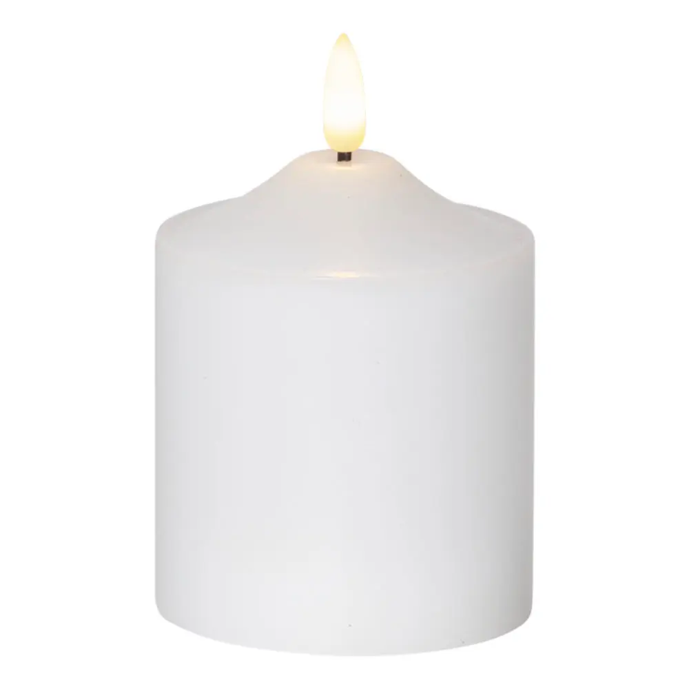 Flamme LED Pöytäkynttilä 9,5 cm Valkoinen
