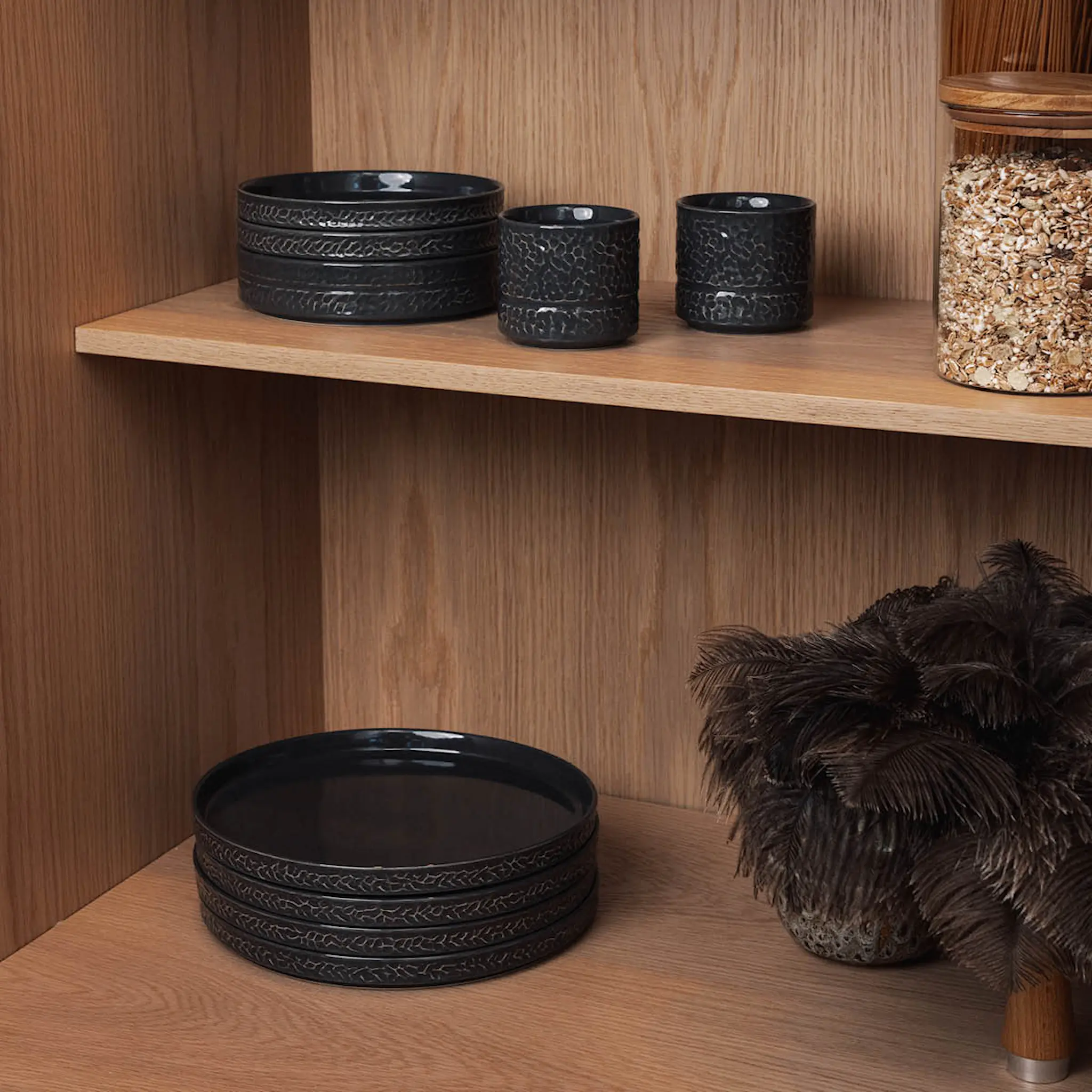 Vargen & Thor Servisen C assiett 17,2 cm 4-pack antracit