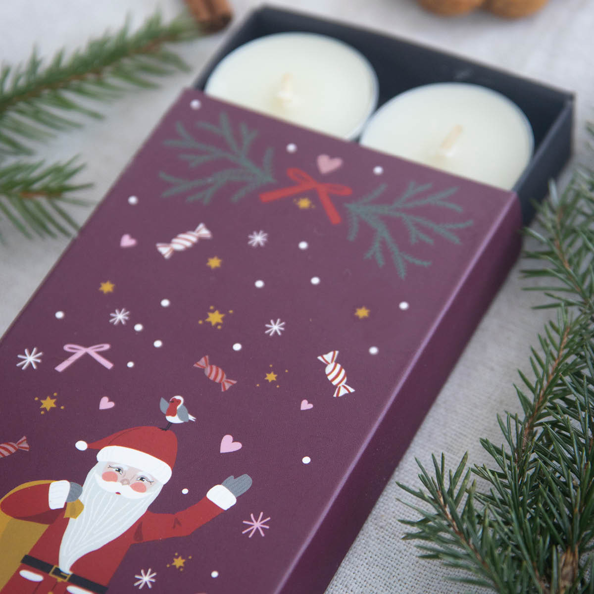 Pluto Claus duftlys 8 stk