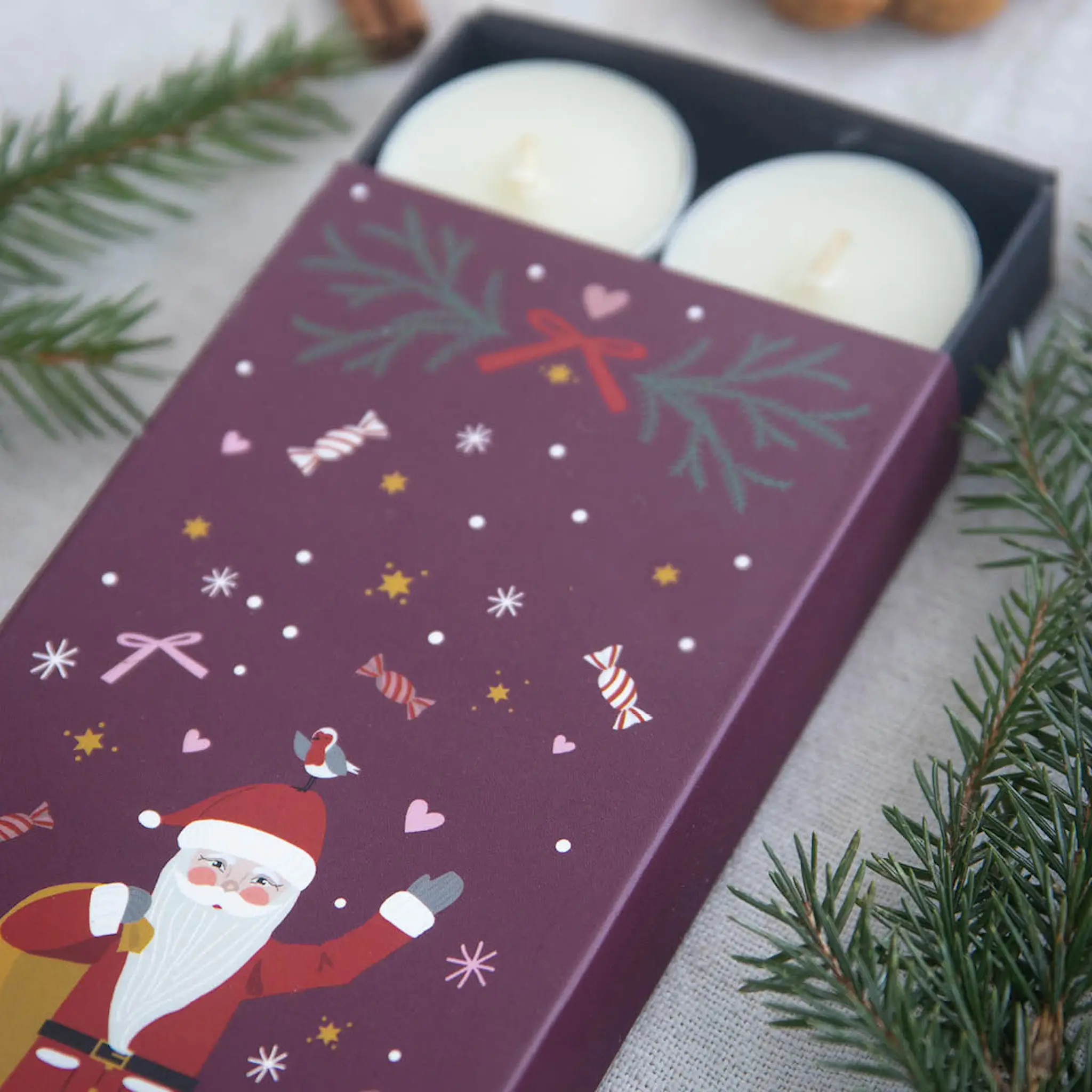 Pluto Claus duftlys 8 stk