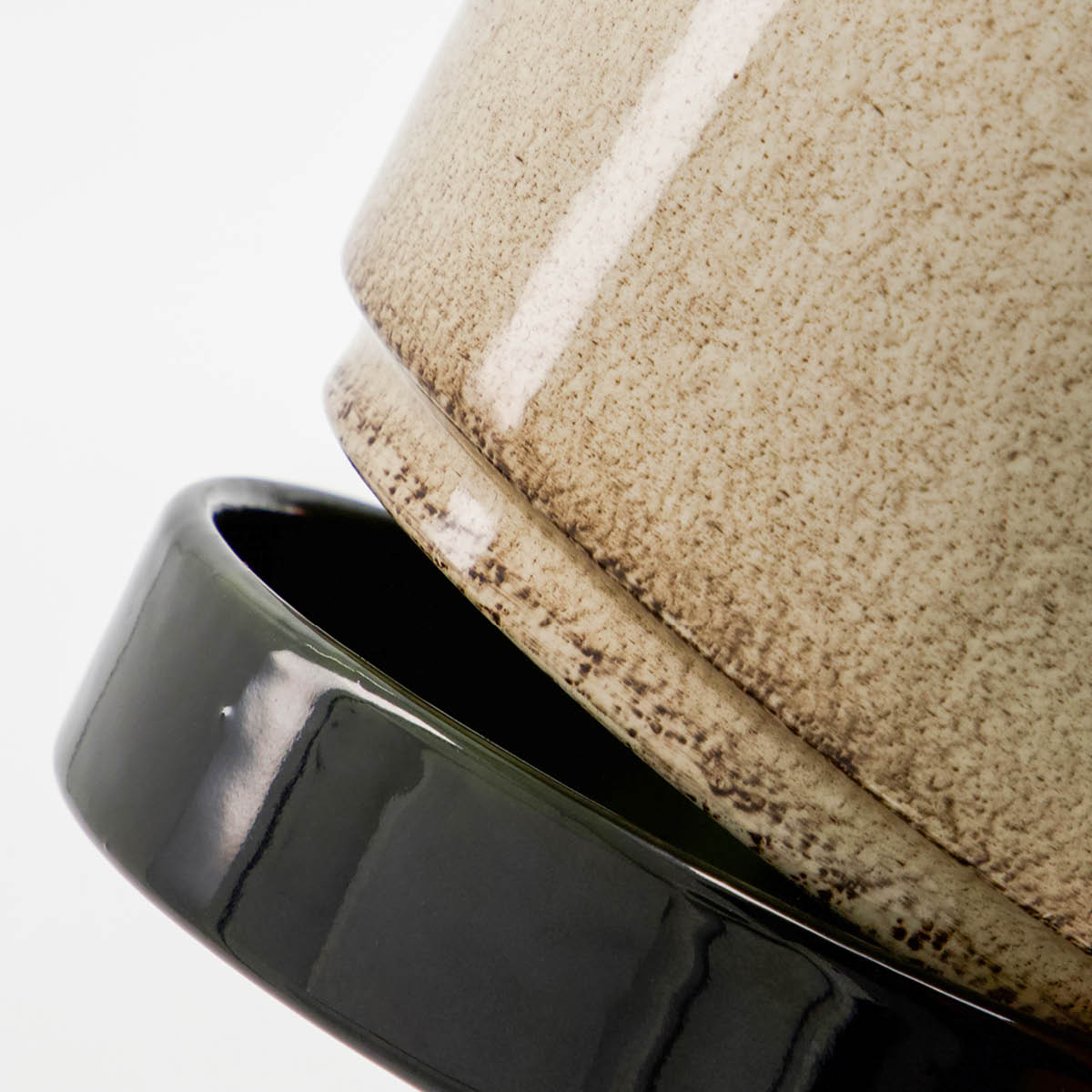 House Doctor Lima blomsterpotte 2 stk beige/grønn