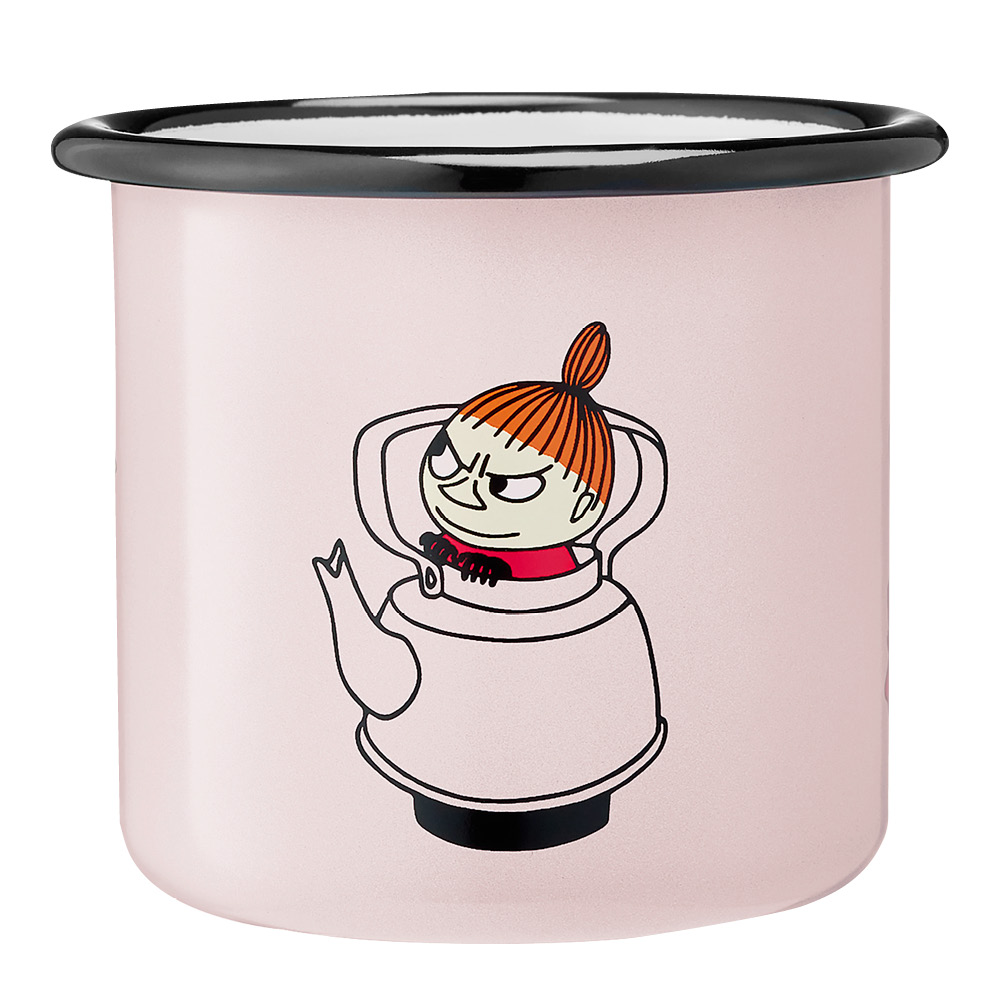 Muurla Mumin emaljmugg lilla my retro 37 cl