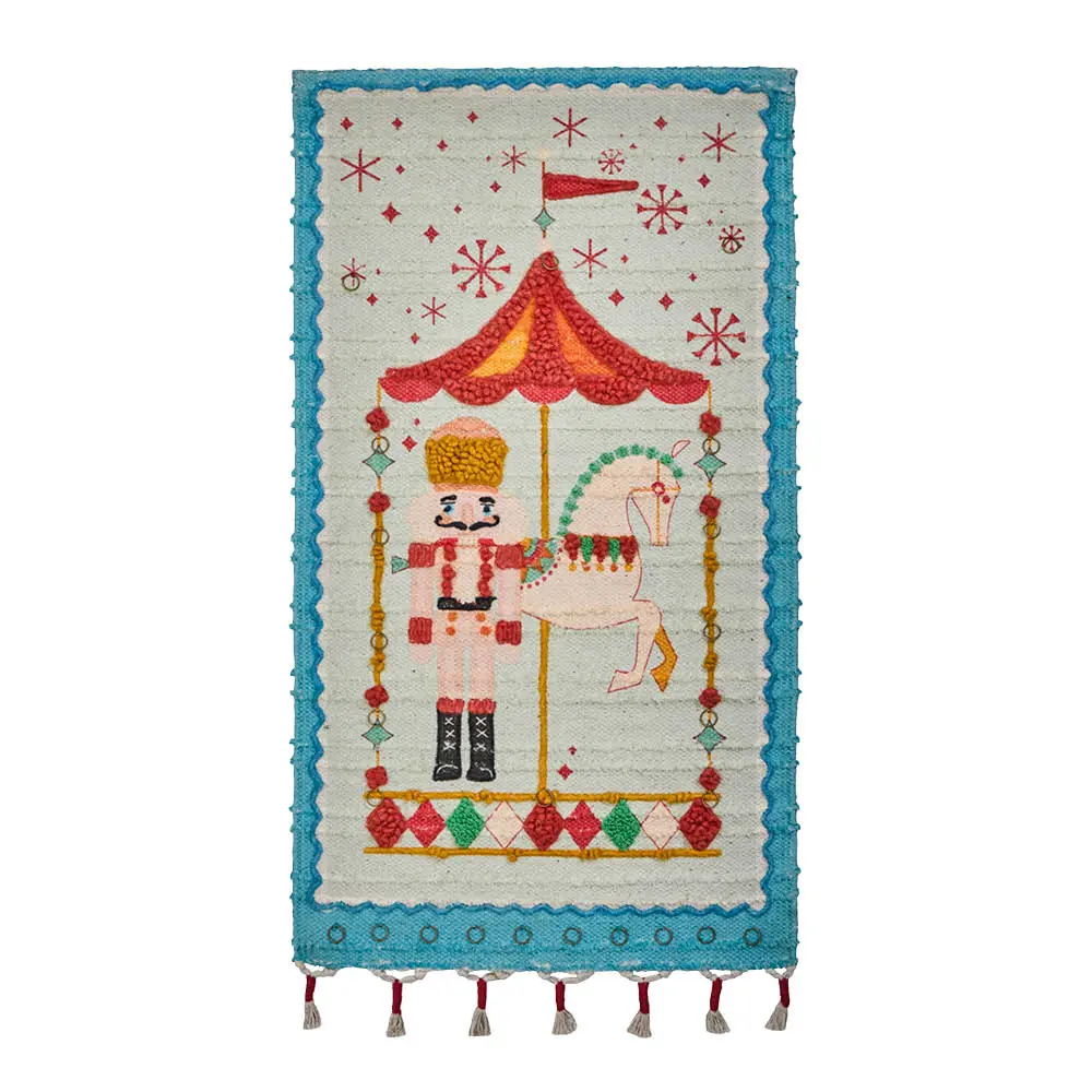 Horse julekalender 90 cm grønn brun