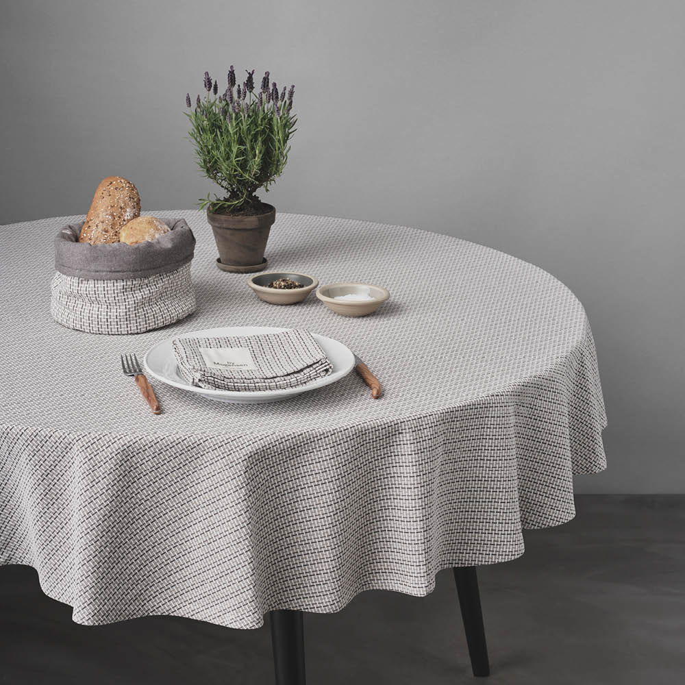 By Mogensen Duk rund 180 cm dubby grå