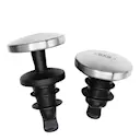 Självstängande Vinpropp 2-pack Svart