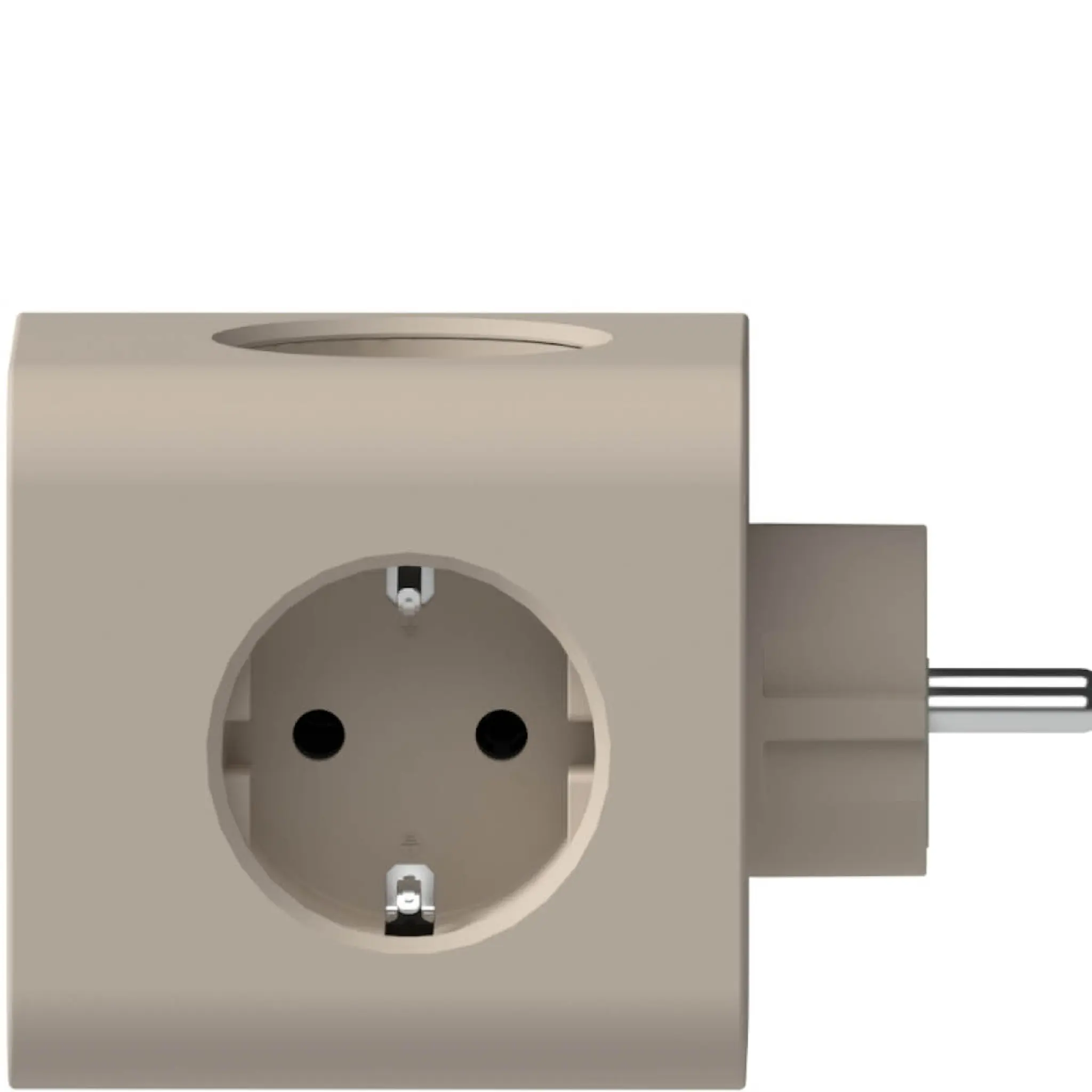 Kreafunk Ampie grenuttag med USB-A & USB-C sand