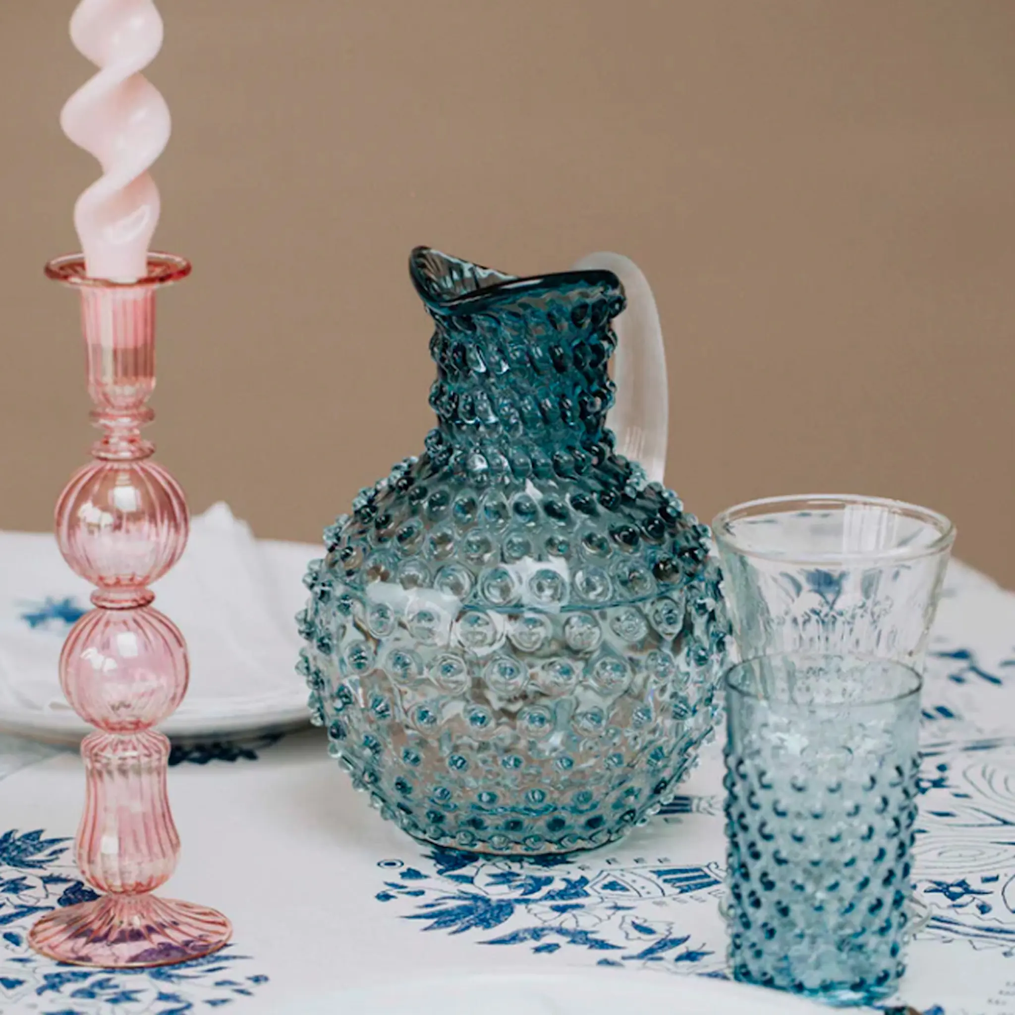 Klimchi Hobnail Karahvi 2 L Blue Smoke