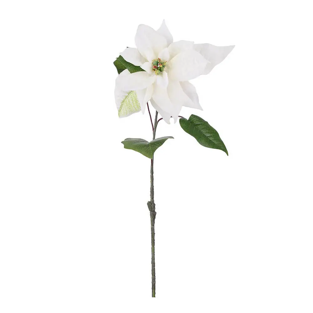Tekokukka Joulutähti 50 cm Vit