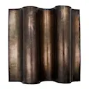 Faha väggkonst 30x30x6 cm antikbrun