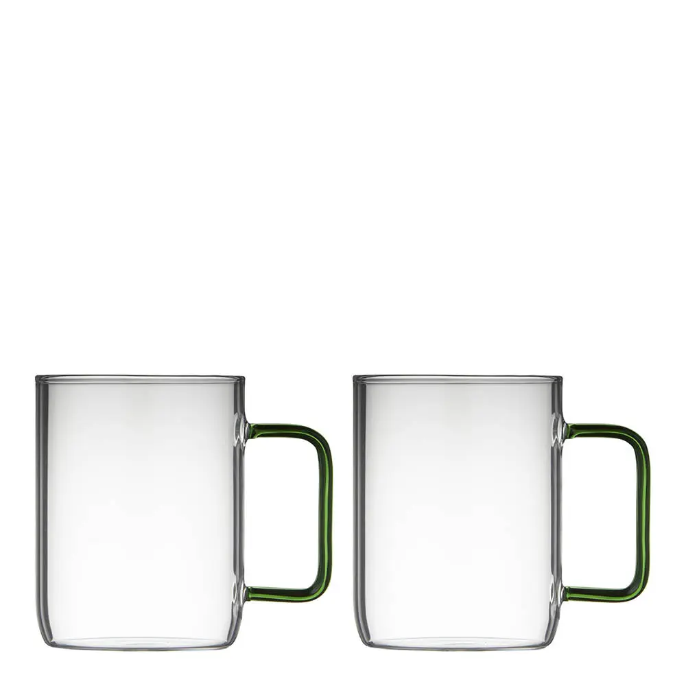 Torino glasskrus 40 cl 2 stk grønn