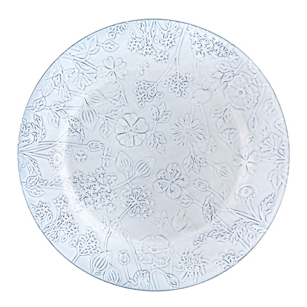 Flora tallrik 34,5 cm antikvit