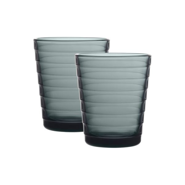 iittala Aino Aalto Juomalasi 22 cl 2 kpl Tummanharmaa