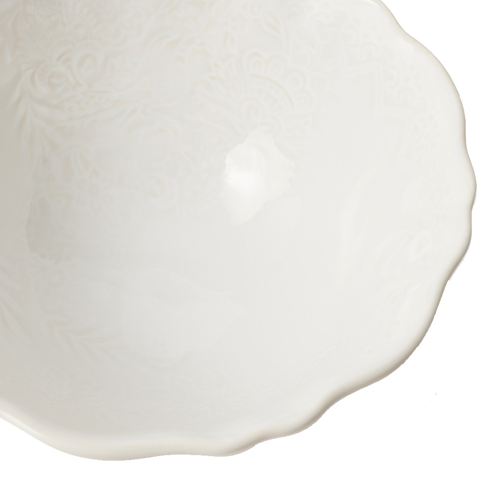 Sthål Arabesque Soppskål 50 cl Vit