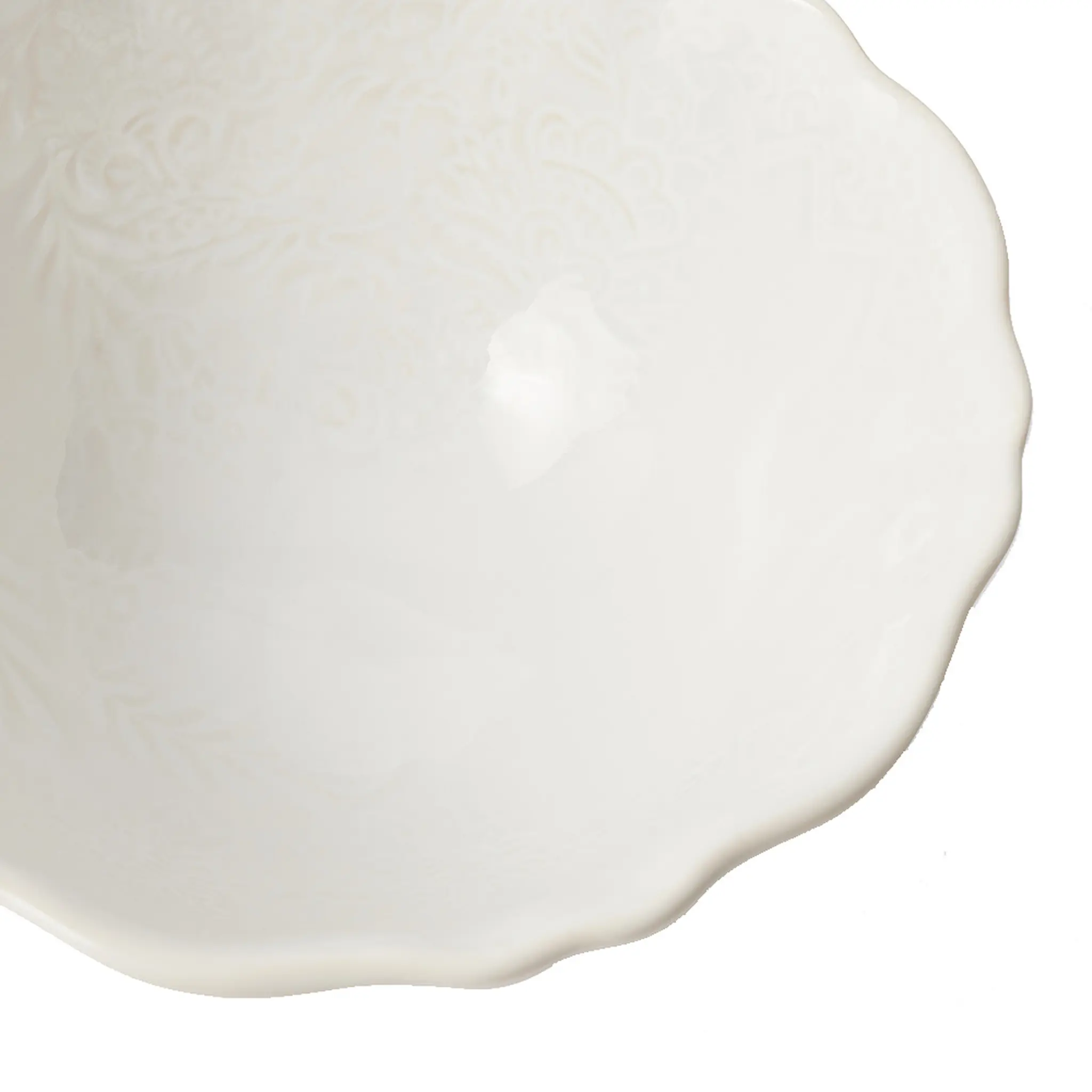 Sthål Arabesque Soppskål 50 cl Vit