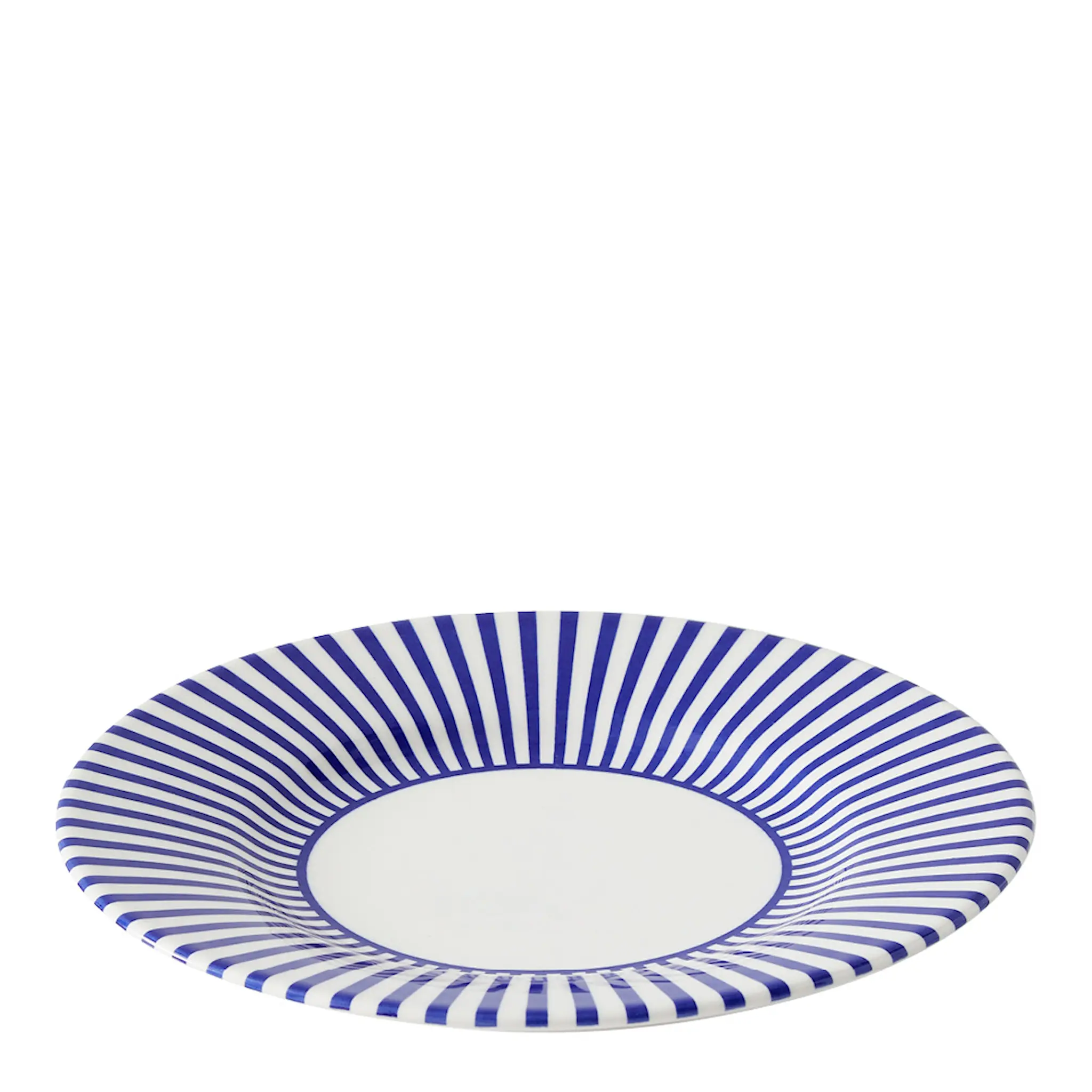 Spode Steccato assiett smalrandig 18 cm koboltblå