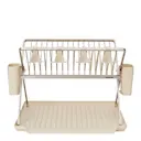 SinkSide hopfällbart diskställ 51x42 cm soft beige