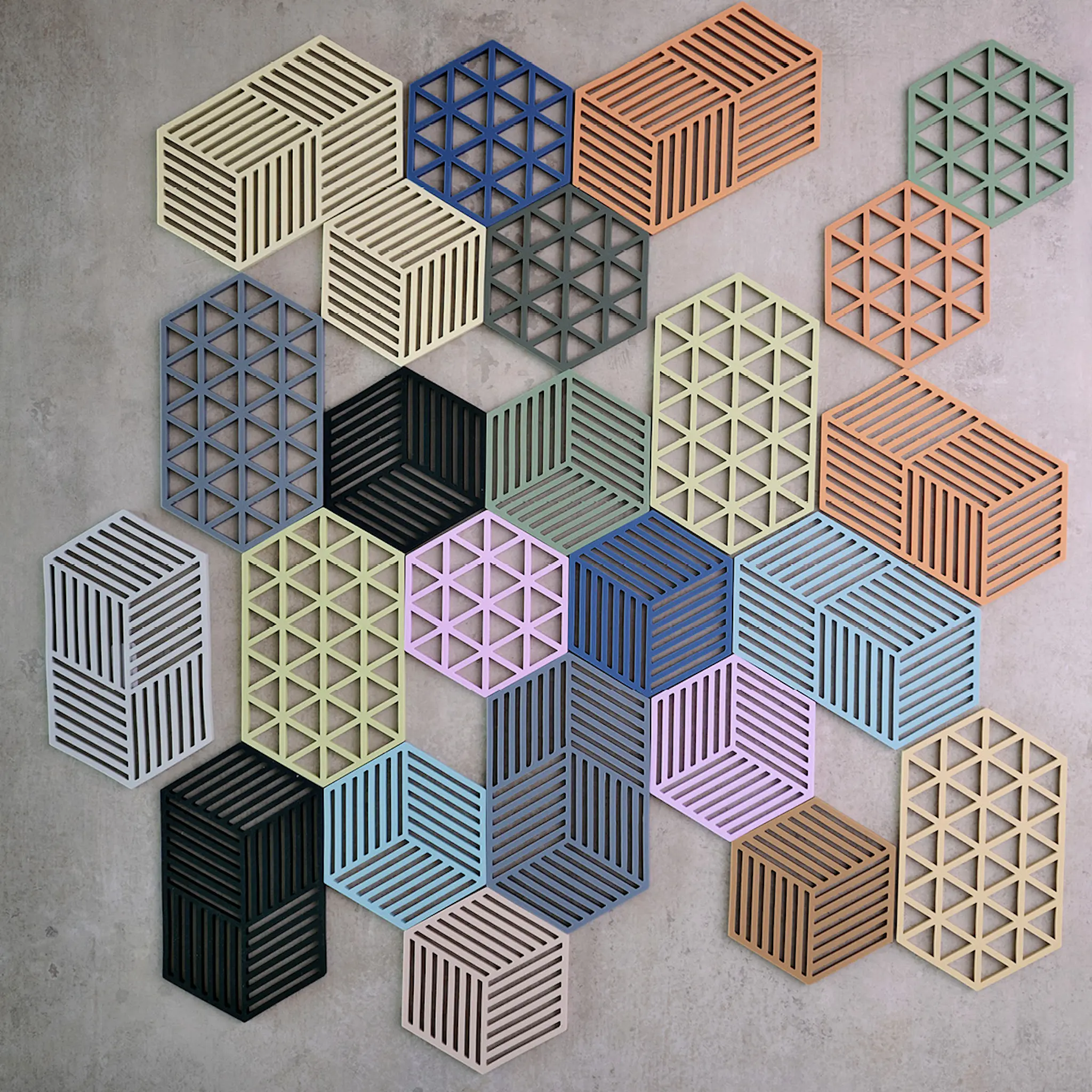 Zone Hexagon Grytunderlägg 16 cm Lupine