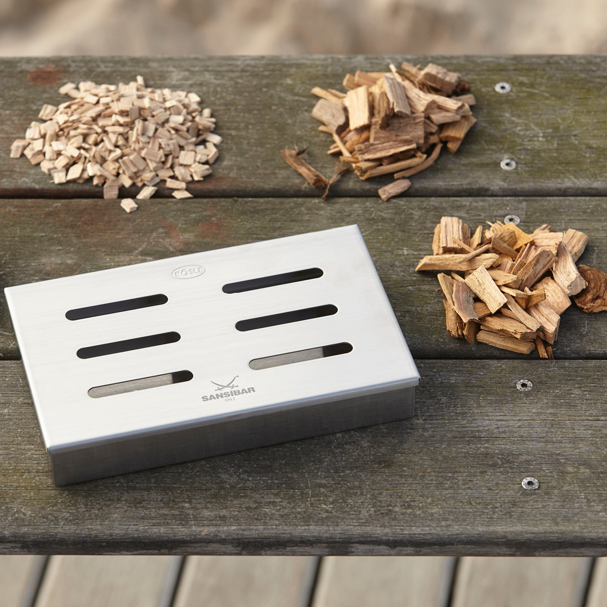 Rösle Röklåda med lock 21,5x13,5 cm Stål