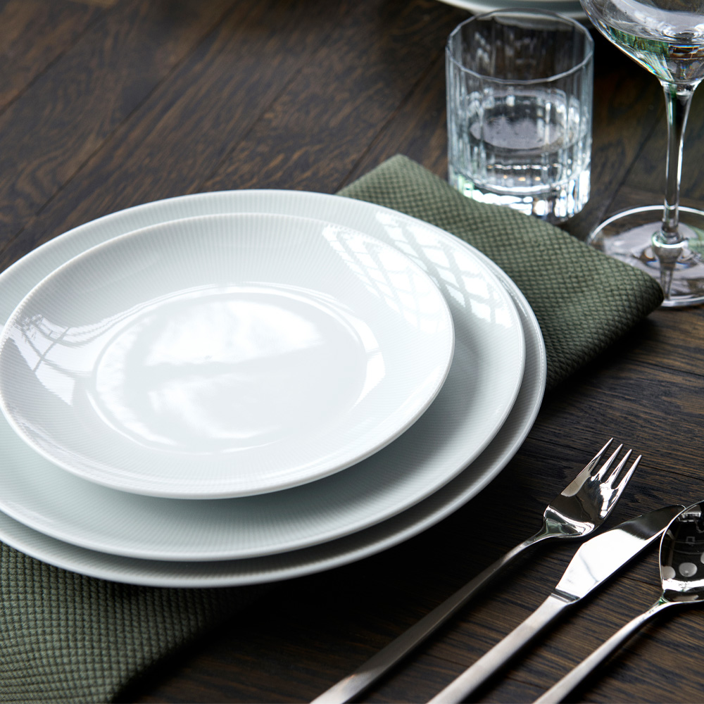 Pillivuyt Eventail Lautanen 21 cm Valkoinen