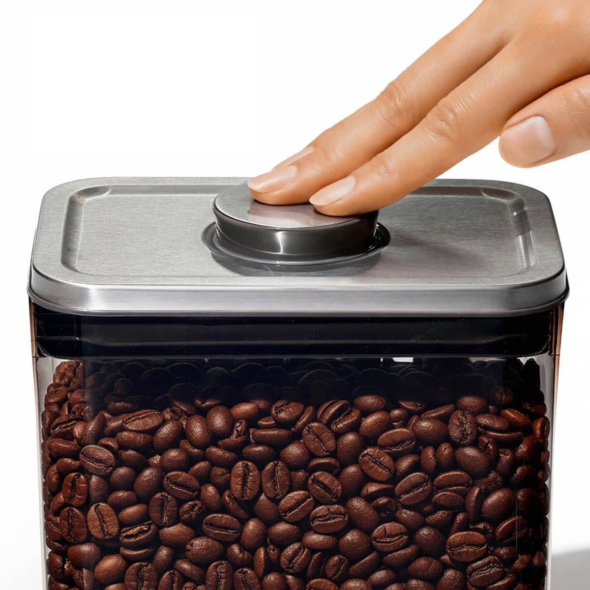 Oxo Brew Steel POP kaffebeholder m/skje 1,6L