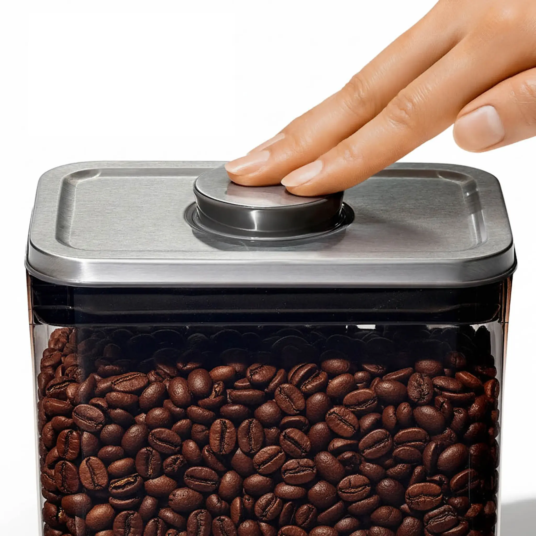 Oxo Brew Steel POP kaffebeholder m/skje 1,6L