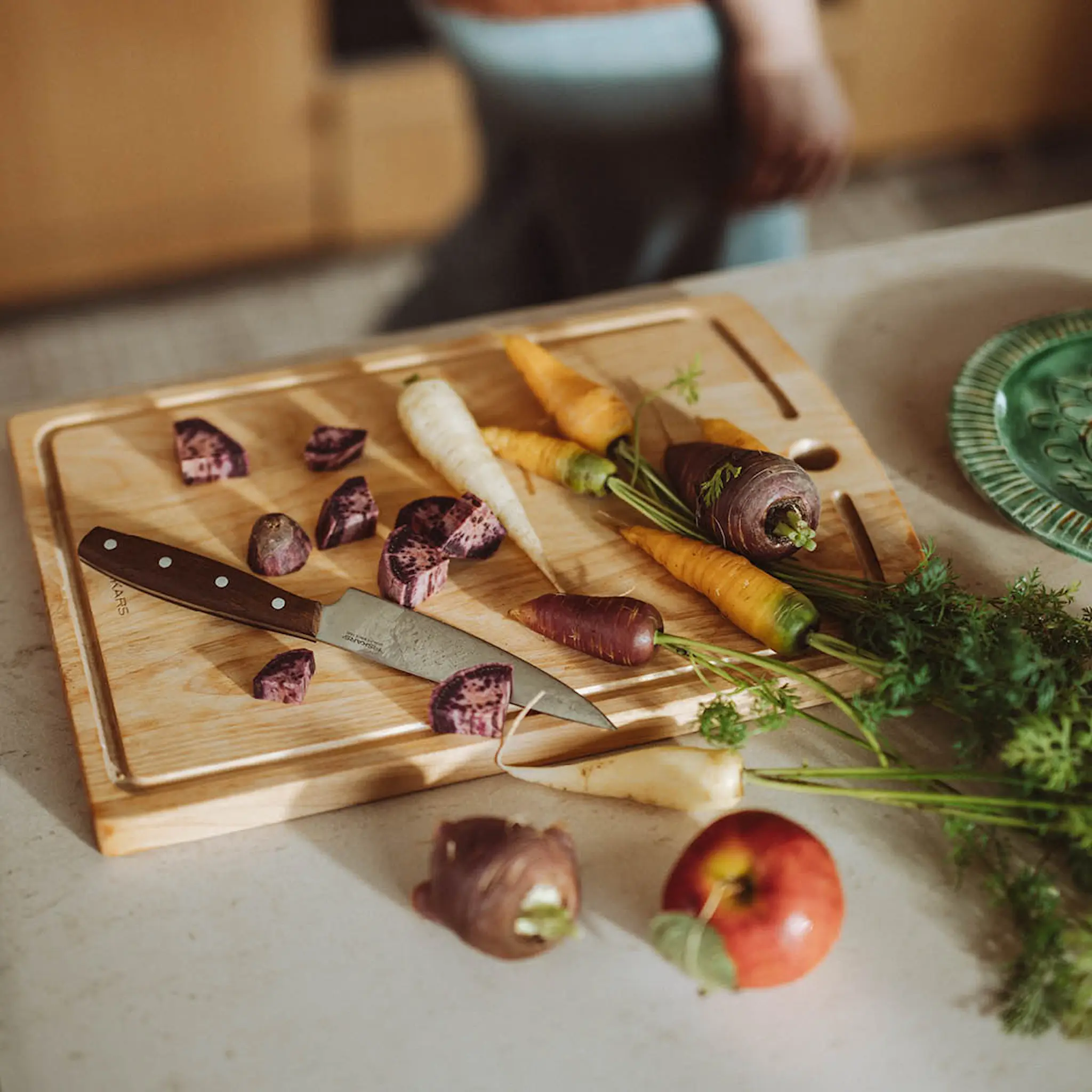 Fiskars Folken kockkniv 12 cm trä/stål