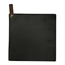 Leather grytlapp 21x21 cm svart